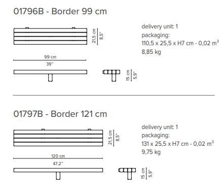 Секционный садовый диван с водоотталкивающими подушками TRIBÙ Vis à vis ARCH-00106248 - Вид №18