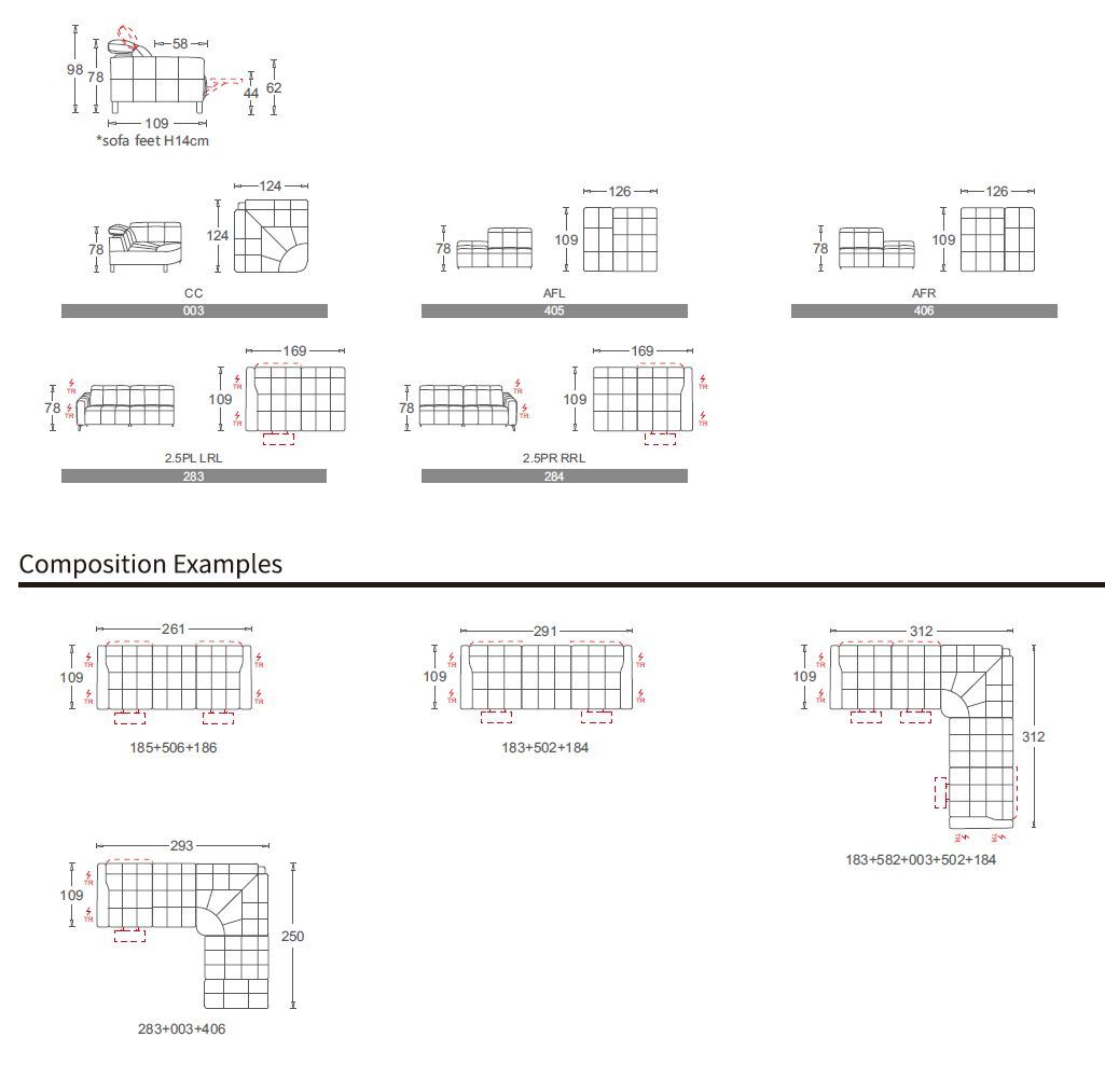 Кожаный линейный диван с электроприводом CAMPO DE' FIORI CL368 ARCH-00136072 - Вид №8