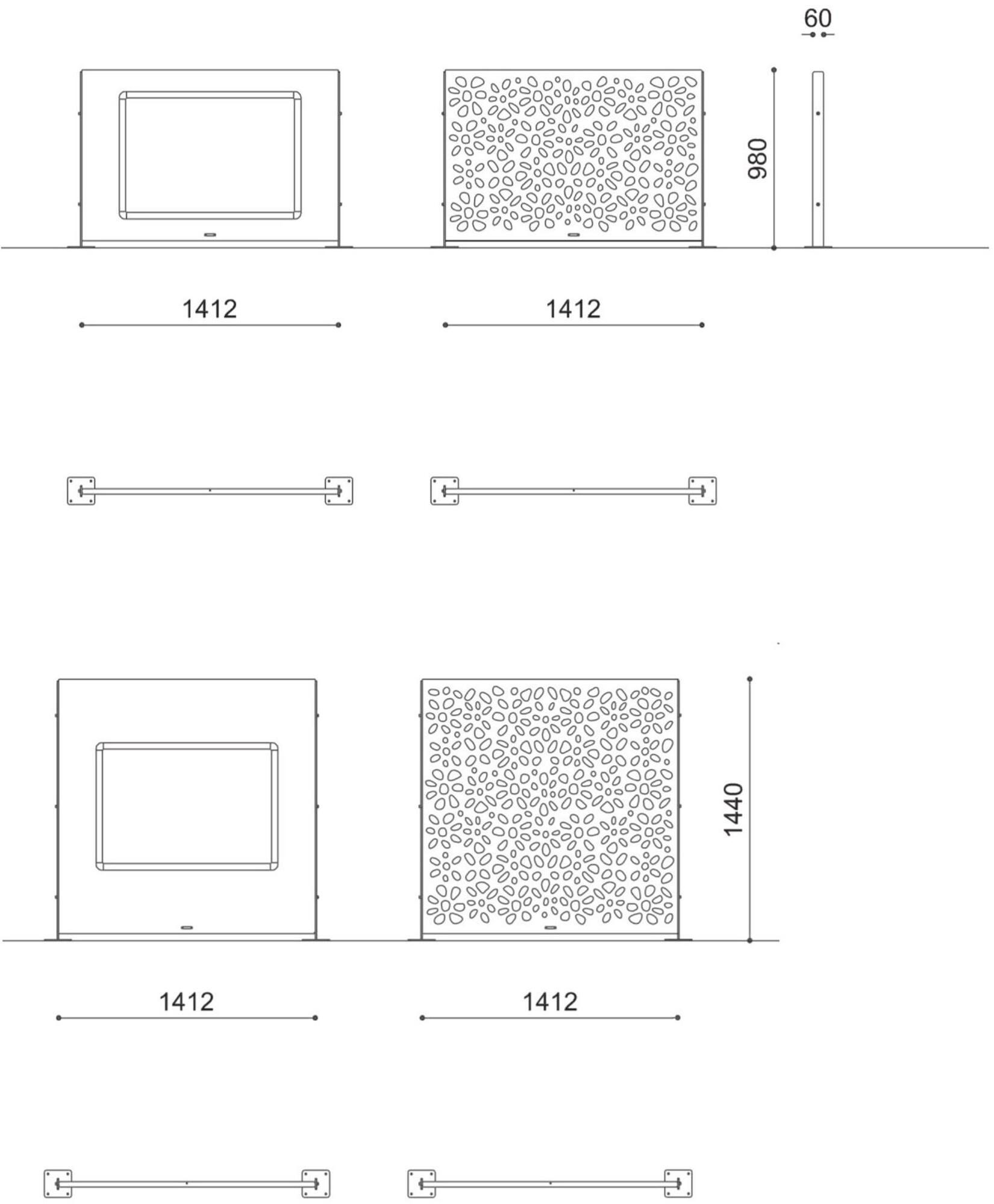 City Design Стальной барьер с порошковым покрытием sun-id-1482869 - Вид №3