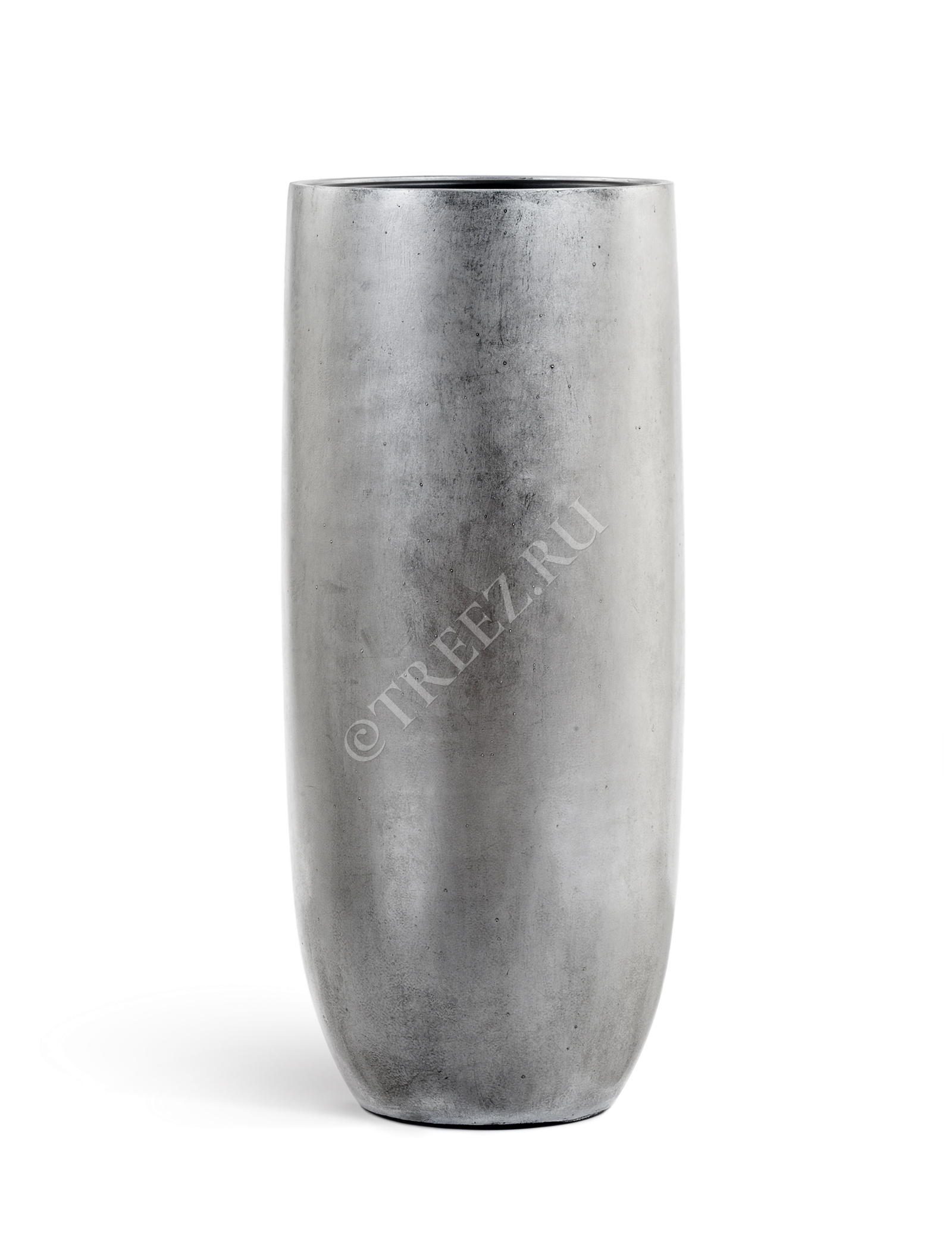 41.3317-04-014-SLV-72 Кашпо  Effectory - серия Metal - Высокий округлый конус - Серебро Цветочная коллекция  - Вид №2
