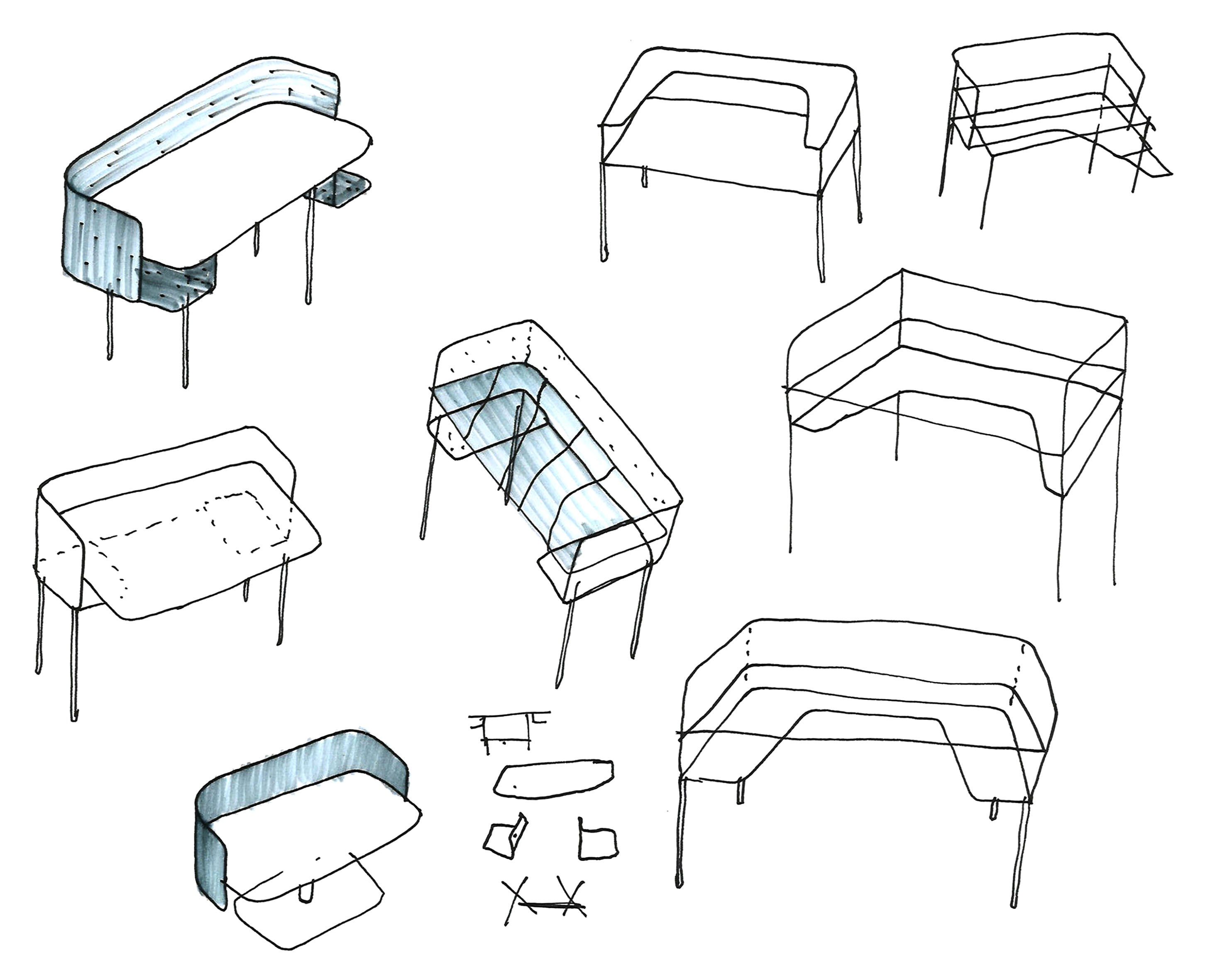 Рабочий стол на колесах со звукопоглощающими перегородками Andreu World In Out Office ARCH-00061597 - Вид №6
