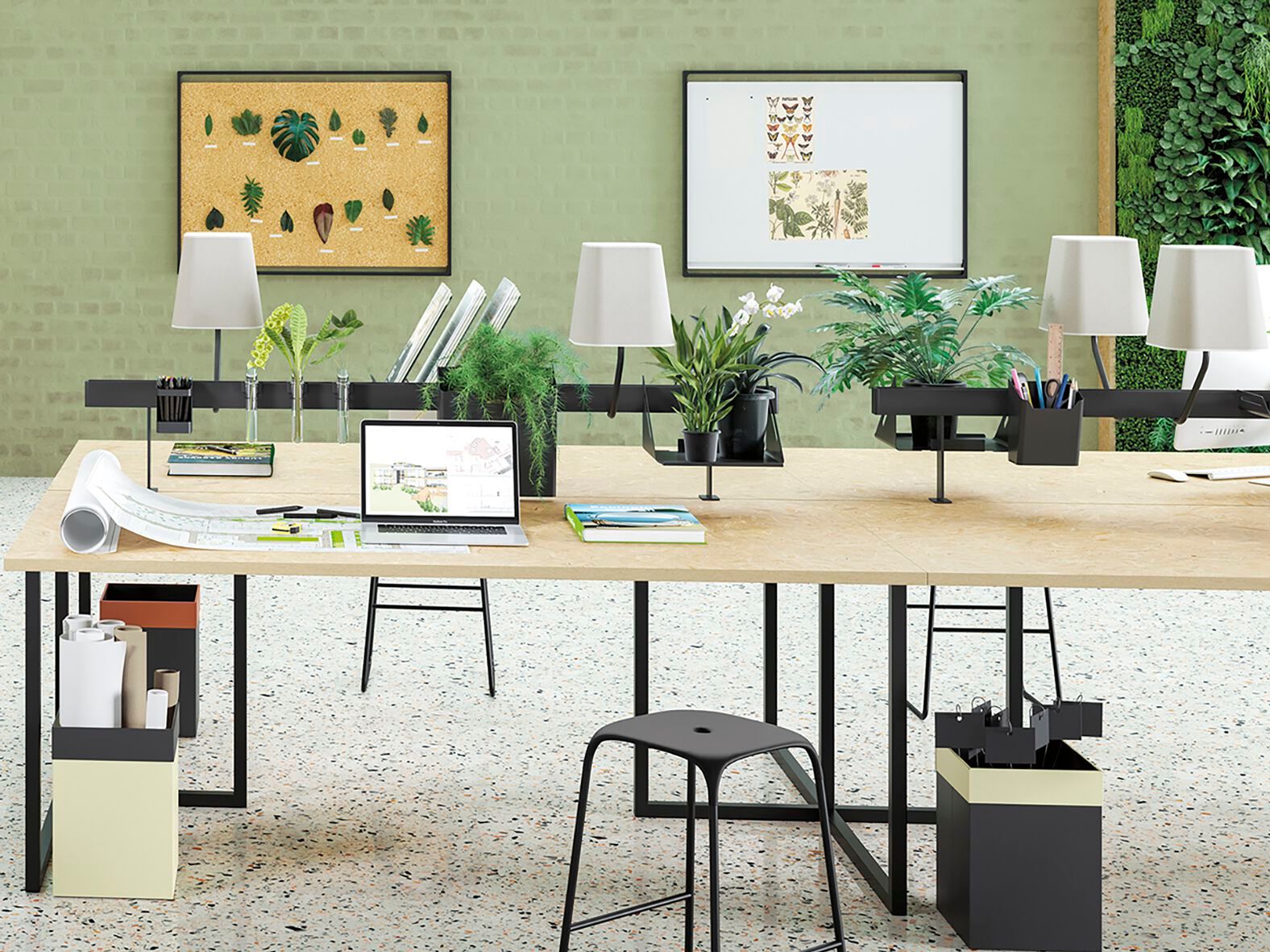 Набор столов из стали с порошковым покрытием Manade New Port ARCH-00041217