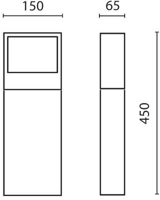 SIMES Светодиодный столб Cool square sun-id-1379492 - Вид №6