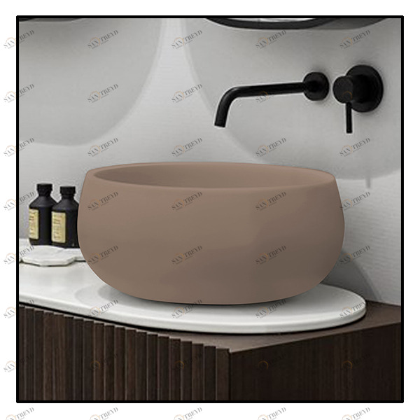 BATOAV Накладная раковина на столешницу  круглая Ceramica Cielo 
