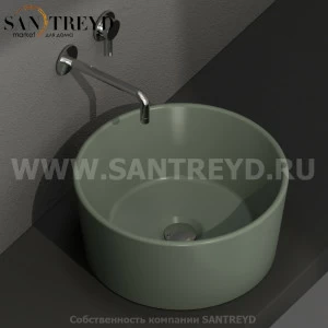 FO035FE Накладная раковина на столешницу  круглая Ceramica Globo