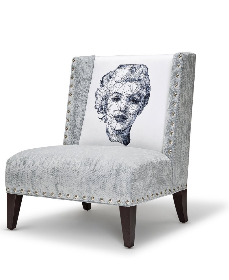 Кресло Icon by Josh Bryan серебро ICON DESIGNE ДИЗАЙНЕРСКИЕ, JOSH BRYAN 096799 Серый  - Вид №1