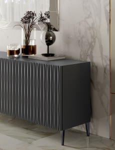 Регулируемая светодиодная настольная лампа из стали и стекла