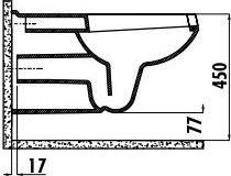 BD320-11CB00E-0000 Унитаз подвесной для инвалидов Creavit  - Вид №8