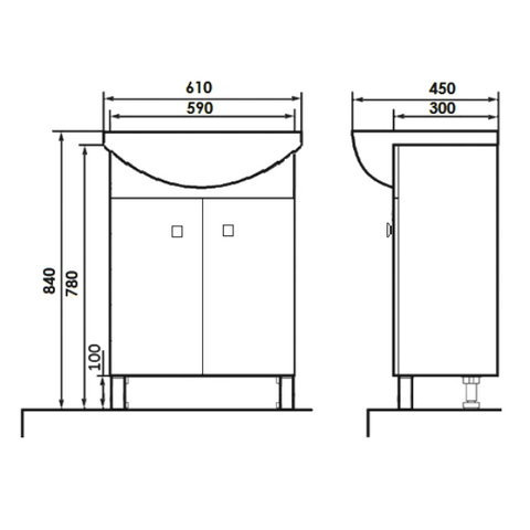 O-mebel напольная тумба Рио 60 Кокос ORANGE sun-id-1516969 - Вид №6