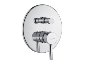 Хромированный латунный смеситель для душа с переключателем