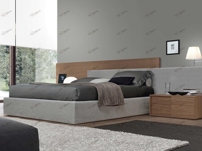 JESSE Съемная тканевая кровать с высоким изголовьем из орехового дерева Mylove sun-id-1386291