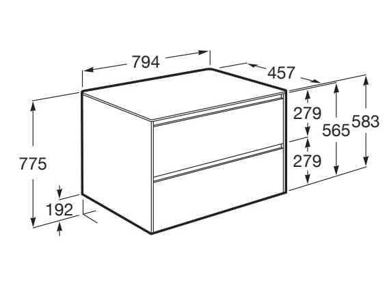 Деревянный умывальник Roca UNIK A85172 / A85173 ARCH-00056050 - Вид №26