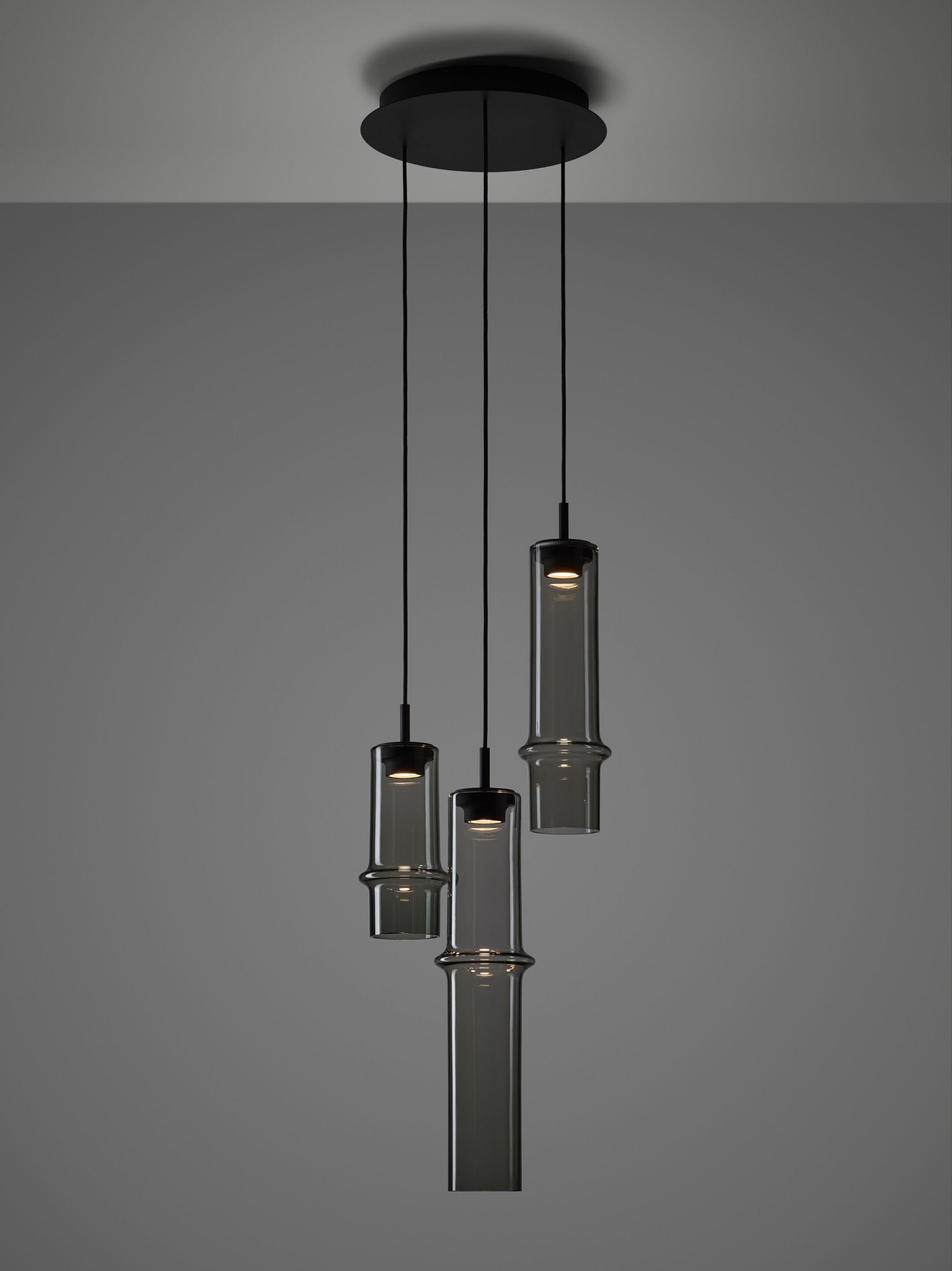 Опаловое стекло ручной работы светодиодный подвесной светильник BROKIS Бамбуковый лес ARCH-00149617 - Вид №24