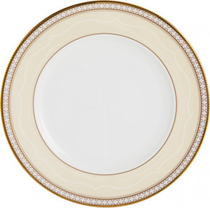 10628672 Noritake Тарелка закусочная Noritake "Трефолио,золотой кант" 22см Фарфор костяной