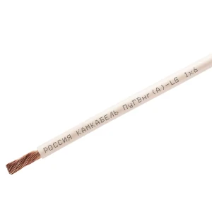 Провод Камкабель ПУГВНГ(А)-LS 1x6 цвет белый 200 м на отрез 89436047 STLM-2039165