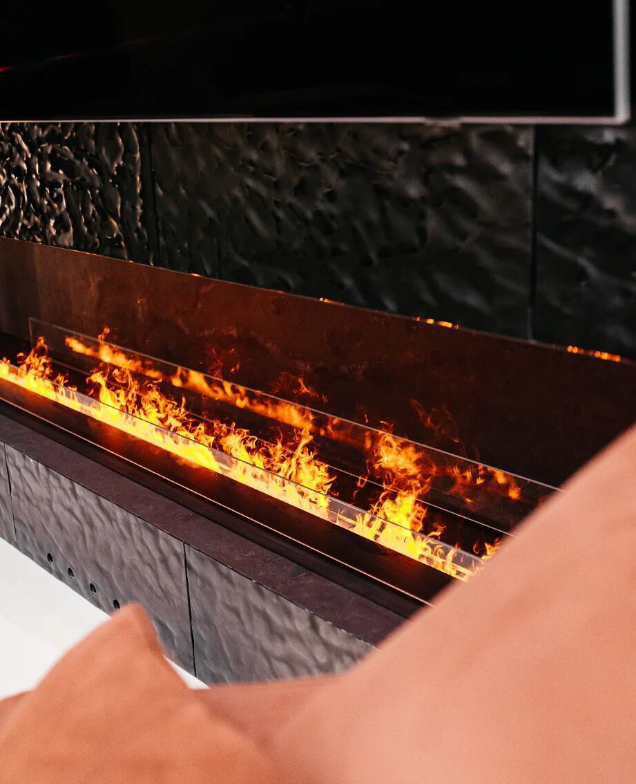 Декоративная стеклянная панель PlusObject VENTO DARK SILVER ARCH-00070461 - Вид №1