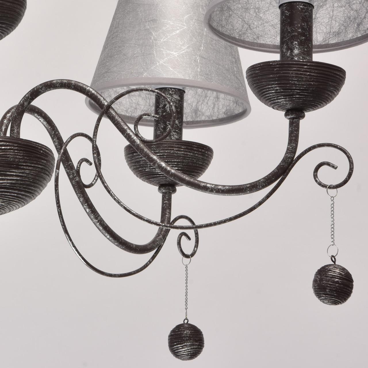 Подвесная люстра MW-Light Карбон 697010205 MW-LIGHT ДИЗАЙНЕРСКИЕ, КАРБОН 187031 Серый  - Вид №2