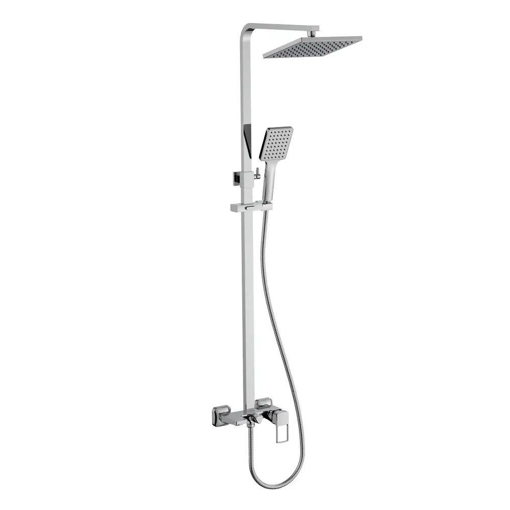 Душевая стойка Iddis Frame со смесителем 1 режим цвет хром STLM-2070763 - Вид №1