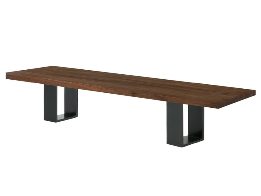 Скамья из массива дерева с железной основой Riva 1920 Newton ARCH-00097731