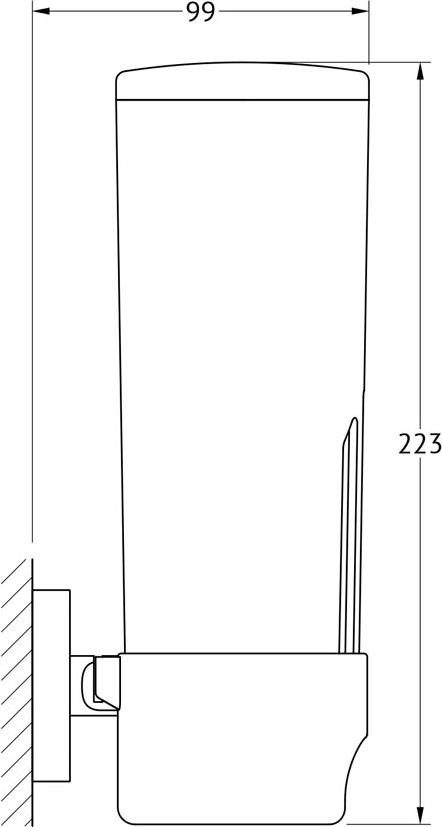AVA 060 Контейнер для косметических дисков ELLUX Avantgarde - Вид №1