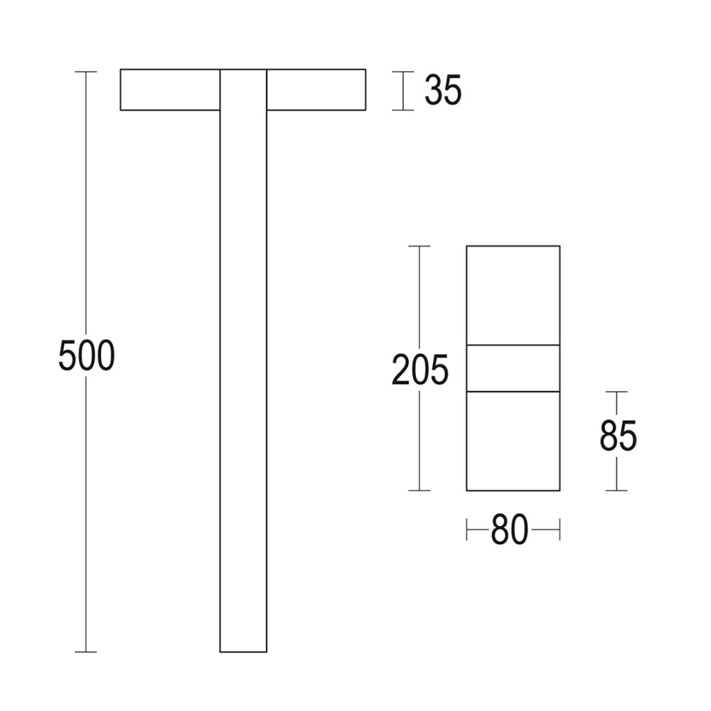Compatto P 2L 500 Ghidini Compatto P .05 Темно-Cерый (Матовый)  - Вид №1