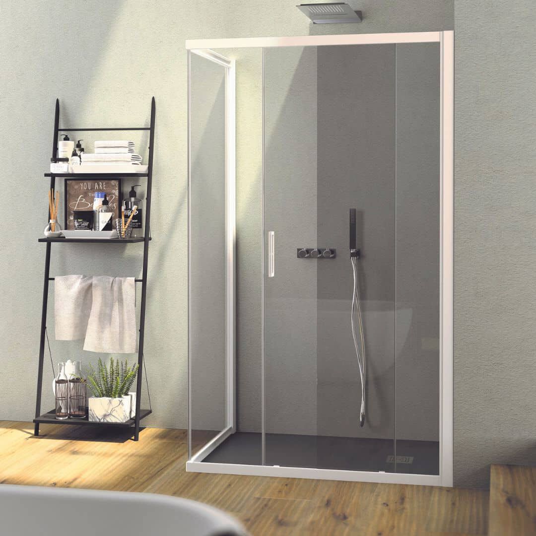 Алюминиевая и стеклянная угловая душевая кабина с раздвижной дверью CSA Box Doccia Altea ARCH-00135552
