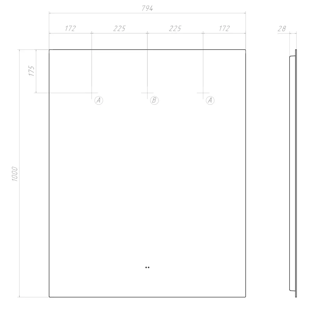 Зеркало Vigo Shine Classic с LED-подсветкой 80×100 см для ванной 83685352 STLM-0043462 - Вид №9