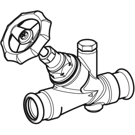94883 Запорный вентиль Geberit Mapress угловой Geberit  - Вид №1