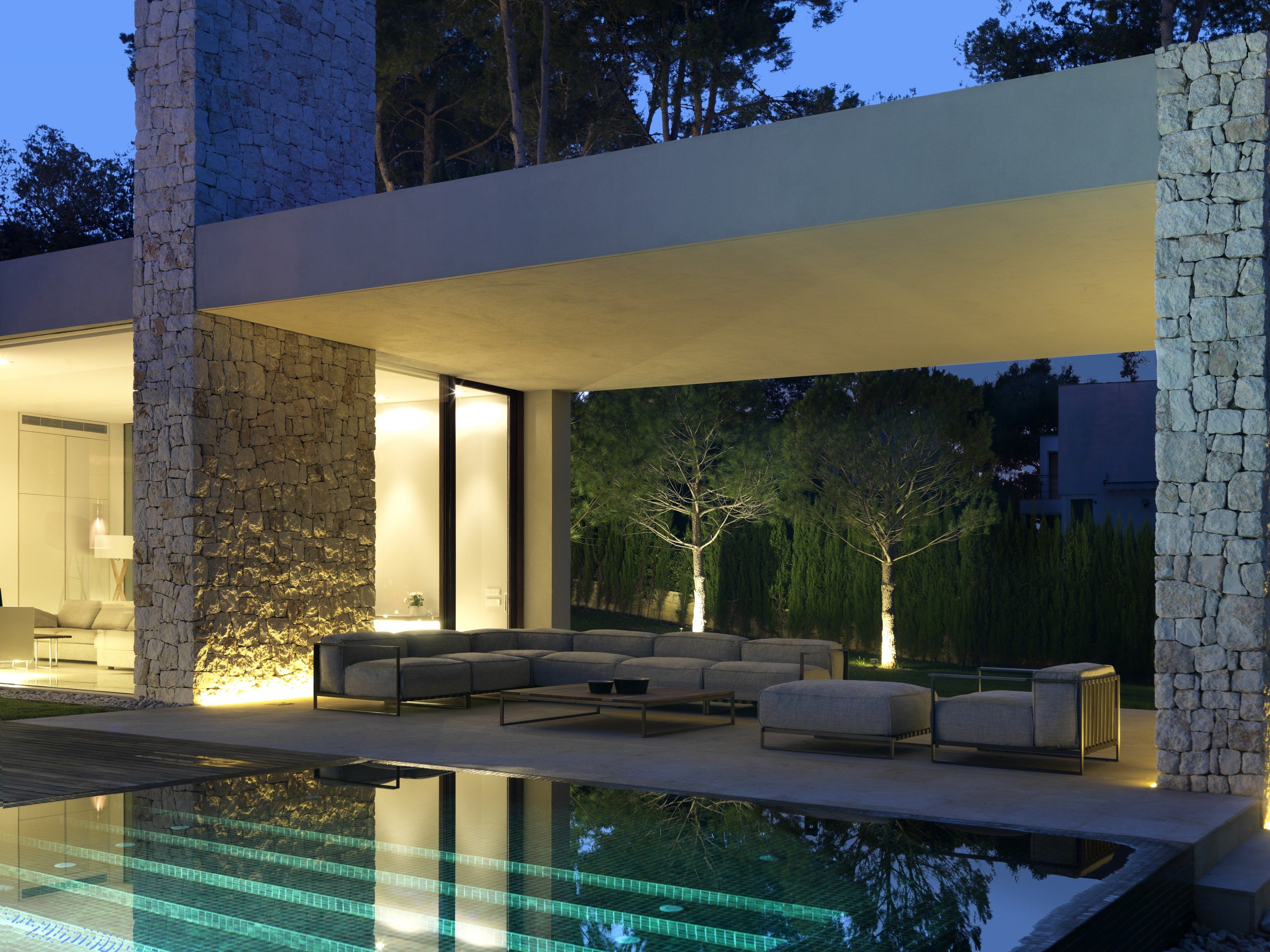 Тканевый угловой модульный садовый диван Talenti Casilda ARCH-00138038 - Вид №4