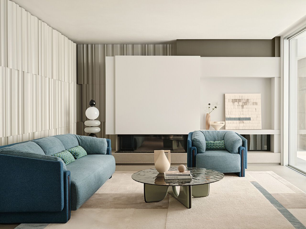 Кожаный или тканевый диван с деталями из орехового дерева Turri Веста ARCH-00087890 - Вид №4