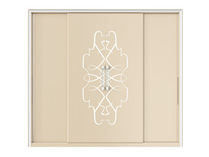 Деревянный шкаф с раздвижными дверями