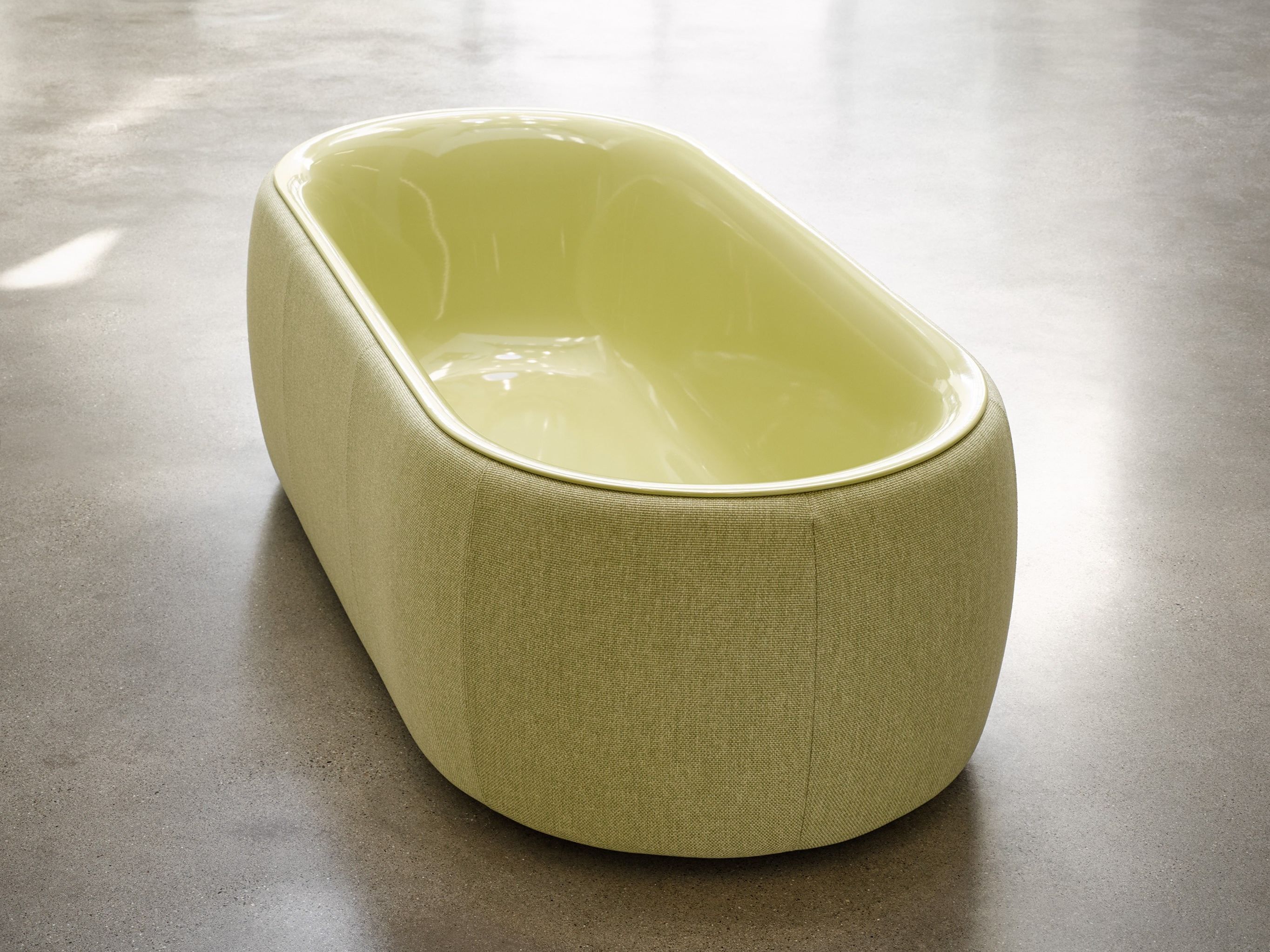 Эмалированная стальная ванна с тканевым покрытием Bette BetteLux Oval Couture ARCH-00051159 - Вид №1