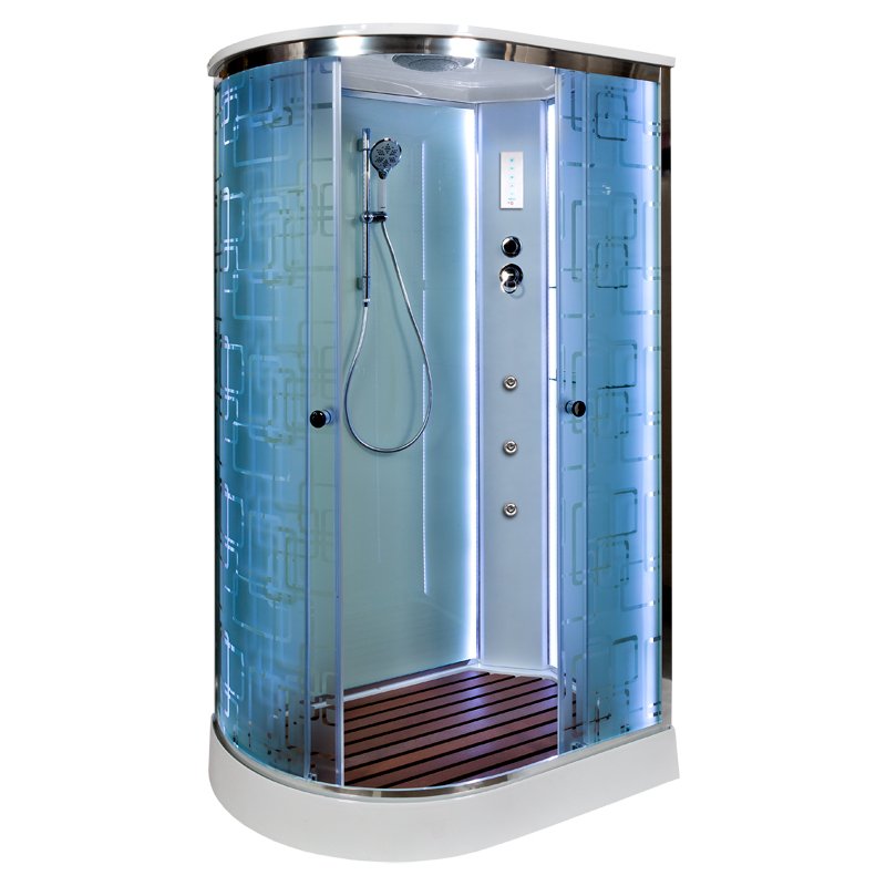 ЕМ4517 стандартная Душевая кабина DETO Серия EM ЕМ1512 R LED с гм.