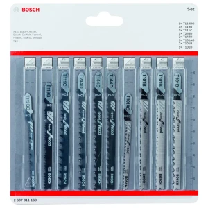 Набор пилок для лобзика по дереву Bosch, 10 шт. 83497489 STLM-2139380