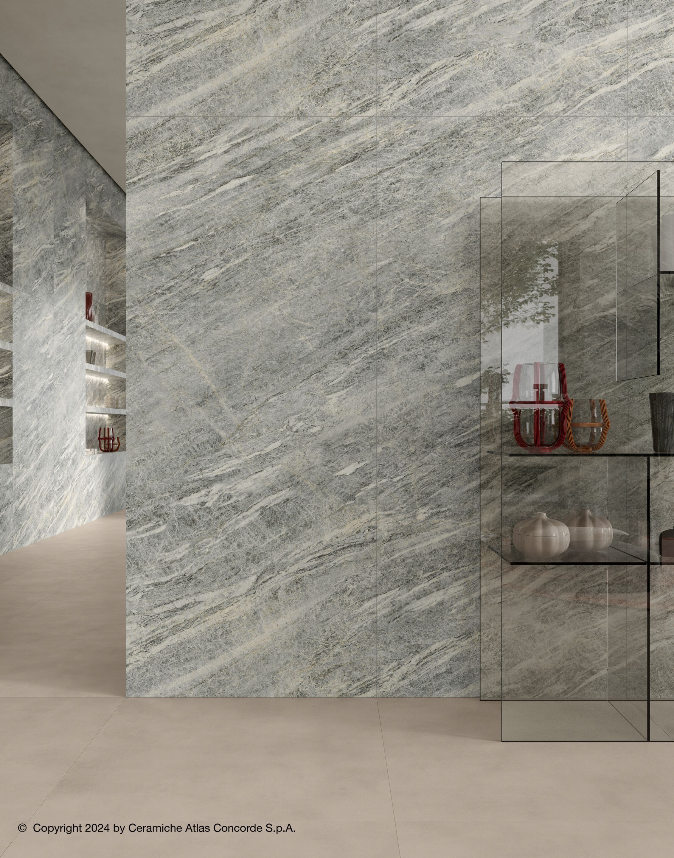 Пол / керамогранит с мраморным эффектом Atlas Concorde Marvel Diva ARCH-00083250 - Вид №2