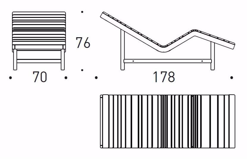 Varaschin Садовая кушетка из тика Barcode 2181e - Вид №4