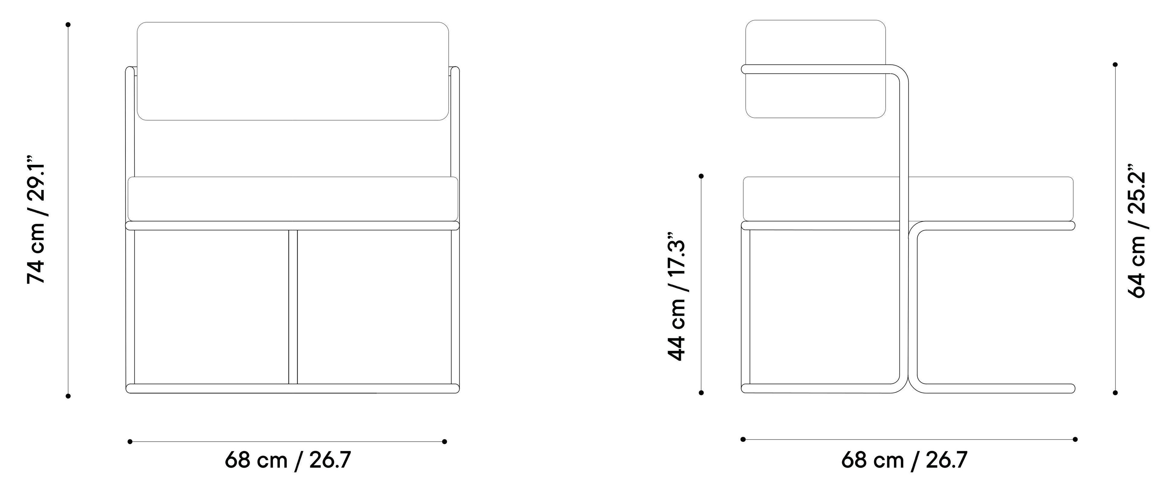 Садовый стул с подлокотниками из стали и ткани iSimar Paradiso ARCH-00056806 - Вид №3