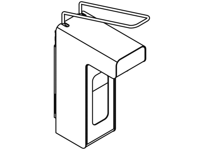 900.06.00360 Дезинфицирующее средство или дозатор мыла HEWI System 900 - Вид №5