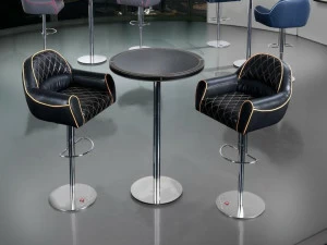 Tonino Lamborghini Casa Круглый высокий стол из углеродного волокна Imola