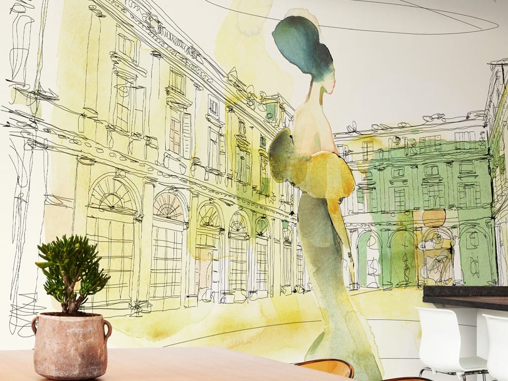 Carta da parati multicolor, PVC free, eco-friendly, lavabile WallPepper нюансы ARCH-00124260