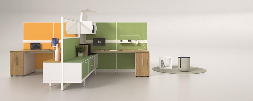 Bralco Отдельностоящая офисная перегородка из алюминия и стекла Kubick sun-id-1377515 - Вид №13