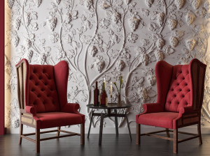 Трехмерная декоративная гипсовая панель