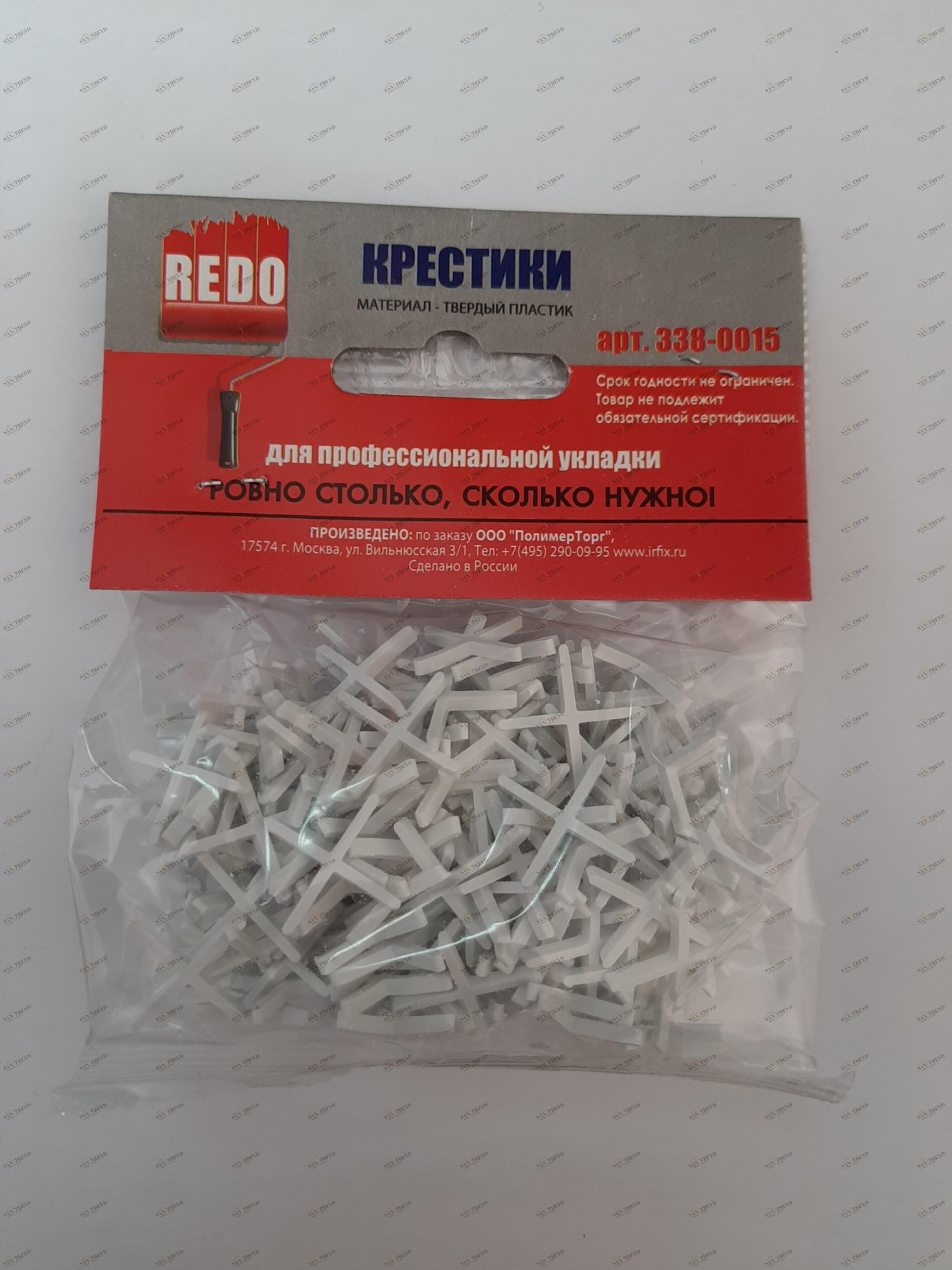 Крестики 1 мм для кладки плитки 200 шт REDO 13124