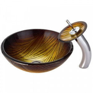 C-GV390-19mm-KGW1700 Накладная раковина на столешницу  прямоугольная Krausru