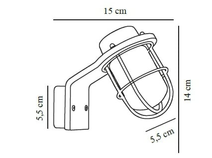 Металлический и стеклянный настенный светильник Nordlux MARINA ARCH-00001821 - Вид №1