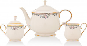 10665587 Lenox Набор из молочника, сахарницы и чайника Lenox "Весенняя аллея" Фарфор