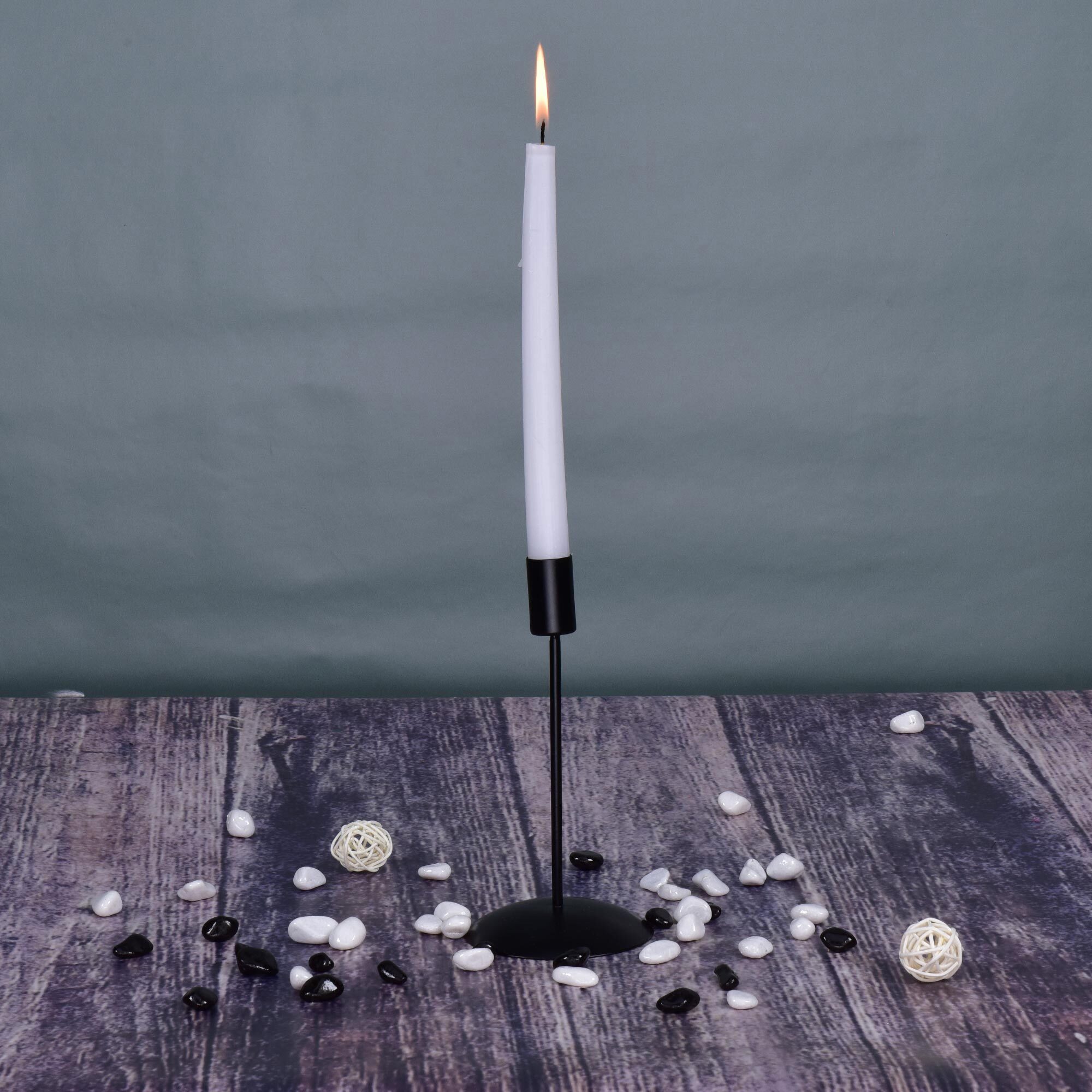 87691193 Подсвечник Луч 18 см цвет черный STLM-0075079 Santreyd  - Вид №2