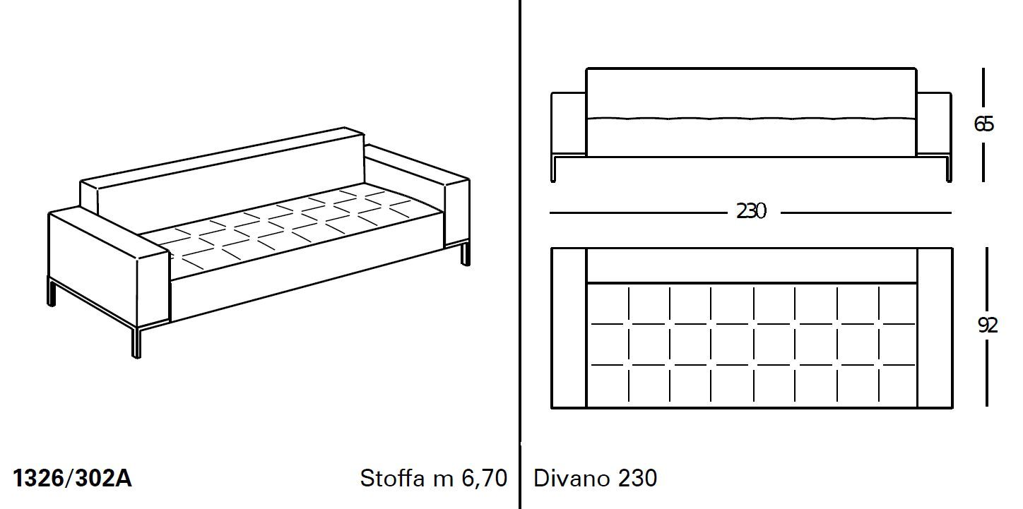 Ткань диван Zanotta ARCH-00140437 - Вид №9
