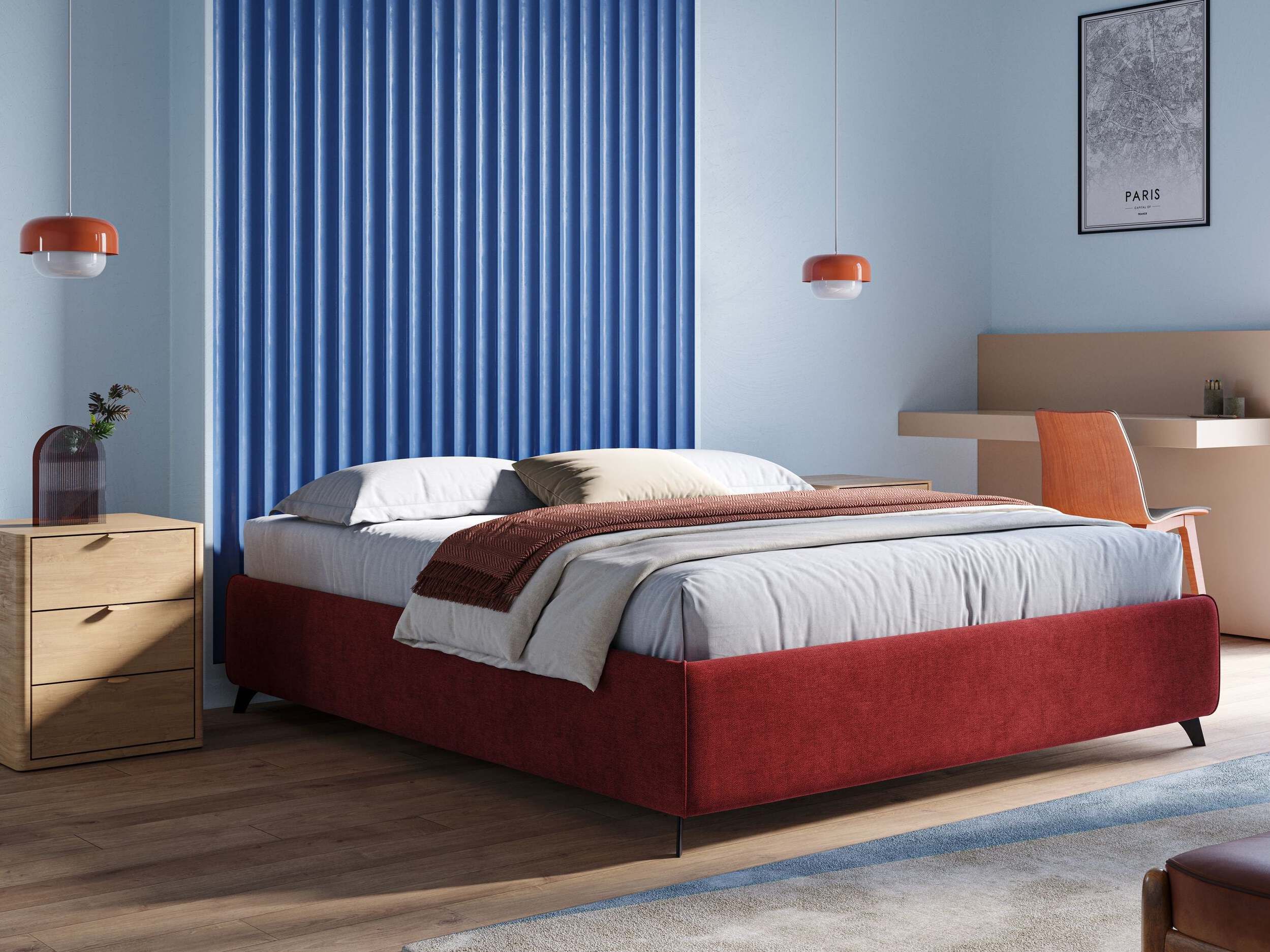 Sommier съемный тканевый контейнер Divani.Store SARA ARCH-00133667