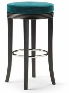 Prestige Высокий деревянный табурет с подставкой для ног Gran duca